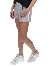 Elisabetta Franchi Girls ELISABETTA FRANCHI SHORT Grijs